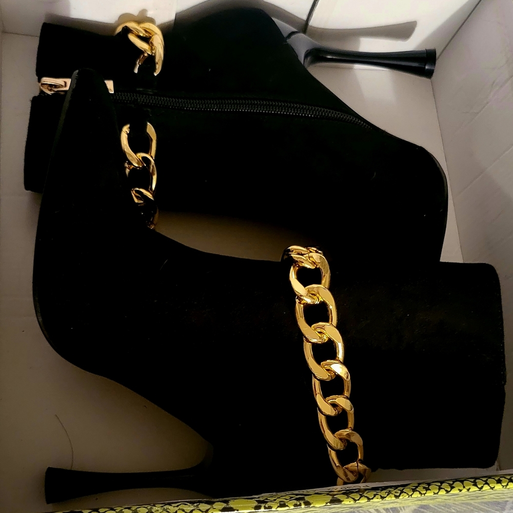 Black Suede Ankle Boots